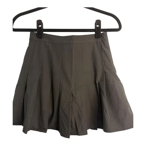 Halara Flat Front Pleated Mini 2-in-1‎ Tennis Skirt Black NWT XS NWT - Picture 4 of 9